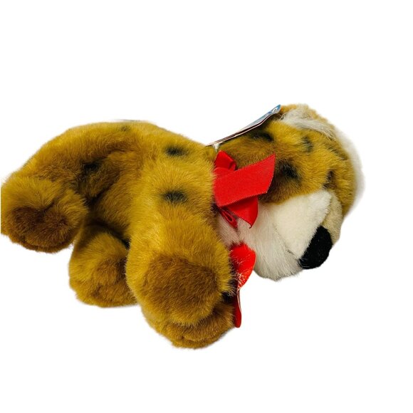 Fiesta Santa Hat Leopard Tiger Plush Voice Activated Soft Cuddly Toys 10" Red Br - Picture 9 of 12